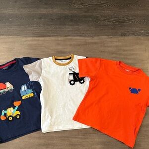 Next Orange T-Shirt with Blue Crab Design